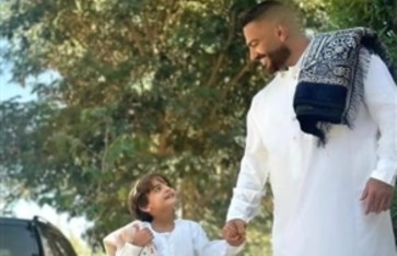 تامر حسني ونجله  تامر حسني ونجله