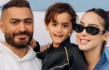 تامر حسني وبسمة بوسيل  تامر حسني وبسمة بوسيل