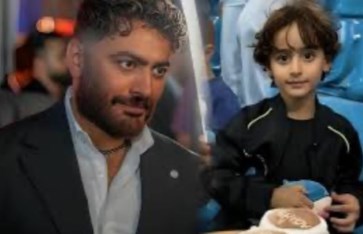 تامر حسني ونجله تامر حسني ونجله