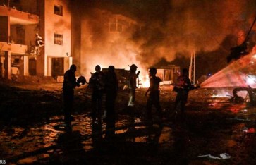 آثار الهجوم الصاروخي لإيران آثار الهجوم الصاروخي لإيران