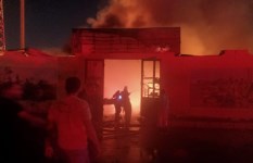 حريق سوق الخضار بالشروق  حريق سوق الخضار بالشروق