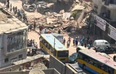 انهيار عقار في شبرا مصر  انهيار عقار في شبرا مصر