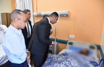 مصابي حادث الطريق الإقليمي بالمنوفية 