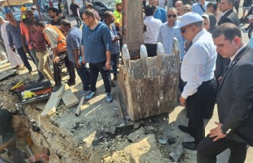 وزير الكهرباء يتابع أعمال العطل أمام مترو ساقية مكي  وزير الكهرباء يتابع أعمال العطل أمام مترو ساقية مكي