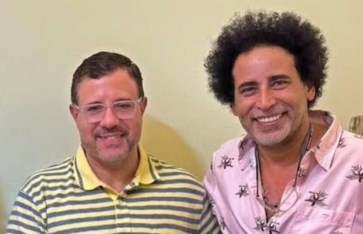 المطرب مصطفى شوقي والمنتج ريتشارد الحاج المطرب مصطفى شوقي والمنتج ريتشارد الحاج