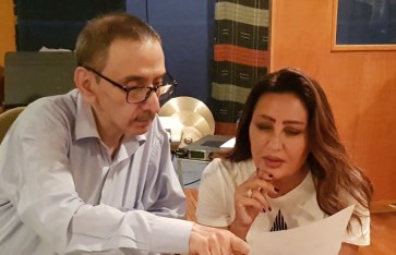 الموسيقار  زياد الرحباني ولطيفة  الموسيقار  زياد الرحباني ولطيفة