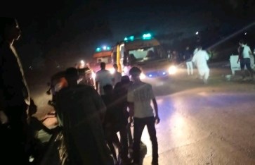 حادث انقلاب سيارة بالبحيرة حادث انقلاب سيارة بالبحيرة