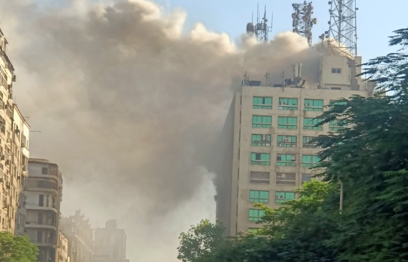حريق سنترال رمسيس حريق سنترال رمسيس