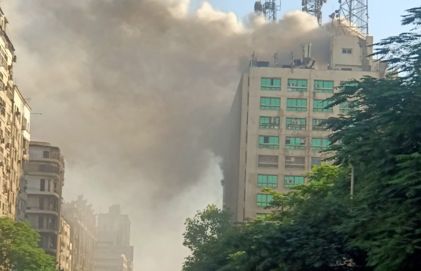 حريق سنترال رمسيس حريق سنترال رمسيس