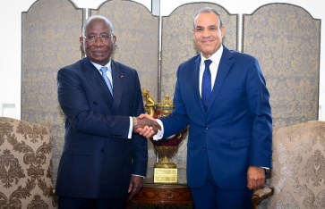 وزير الخارجية ونظيره في كوت ديفوار  وزير الخارجية ونظيره في كوت ديفوار