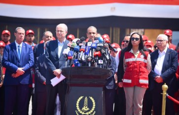 مؤتمر صحفي من أمام معبر رفح اليوم  مؤتمر صحفي من أمام معبر رفح اليوم