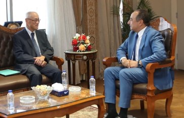 وزير قطاع الأعمال العام في لقاءه مع السفير الياباني  وزير قطاع الأعمال العام في لقاءه مع السفير الياباني