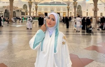 نسرين طافش في العمرة 