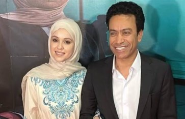 سامح حسين وزوجته  سامح حسين وزوجته
