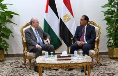 لقاء رئيس الوزراء مع نظيره الفلسطينى