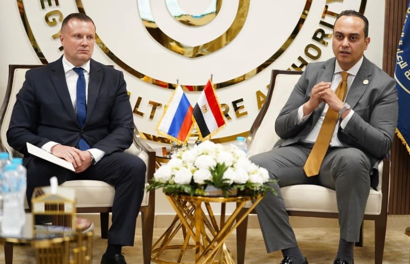 الدكتور أحمد السبكي مع السيد أليكسي ياكونين الممثل التجاري لروسيا في مصر الدكتور أحمد السبكي مع السيد أليكسي ياكونين الممثل التجاري لروسيا في مصر