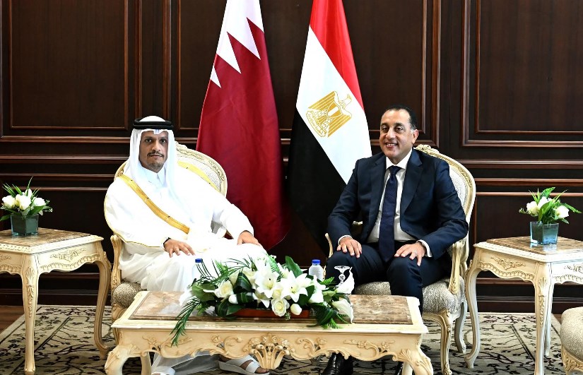 رئيس الوزراء ونظيره القطري رئيس الوزراء ونظيره القطري