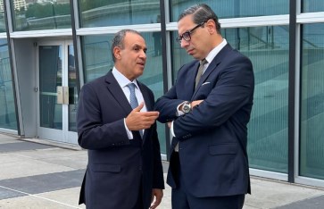 وزير الخارجية ونظيره القبرصي وزير الخارجية ونظيره القبرصي