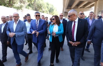 وزيرة التنمية المحلية ومحافظ الجيزة  وزيرة التنمية المحلية ومحافظ الجيزة