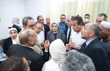 جولة وزير الصحة بمستشفى قفط جولة وزير الصحة بمستشفى قفط