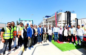 افتتاح محطة معالجة الصرف الصحى فى البحيرة افتتاح محطة معالجة الصرف الصحى فى البحيرة