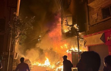 حريق منزل ومحال تجارية بسوهاج حريق منزل ومحال تجارية بسوهاج