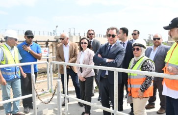 السفير الفرنسي يتفقد محطة معالجة بدمنهور  السفير الفرنسي يتفقد محطة معالجة بدمنهور