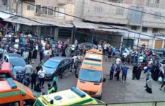 حريق مصنع ملابس جاهزة بالمحلة الكبرى 