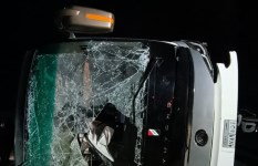 انقلاب أتوبيس  بالمنيا 