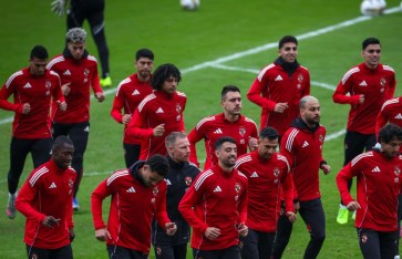 مران الأهلي الختامي قبل مباراة يانج أفريكانز 