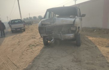 حادث انقلاب سيارة ميكروباص بالبحيرة 