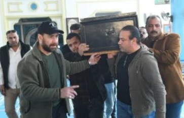 جنازة والدة نضال الشافعي 