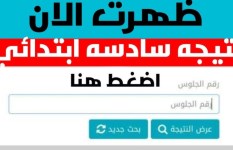 نتيجة الصف السادس الابتدائي 