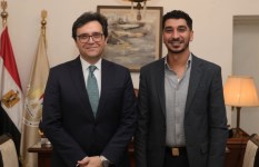 الدكتور أحمد فؤاد هنو والمخرج كريم الشناوي