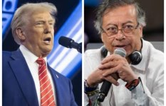 الرئيس الكولومبي غوستافو بيترو والأمريكي دونالد ترامل