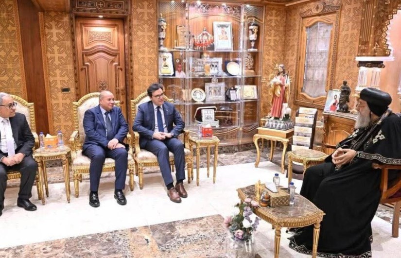 البابا تواضروس الثاني والدكتور أحمد فؤاد هنو 