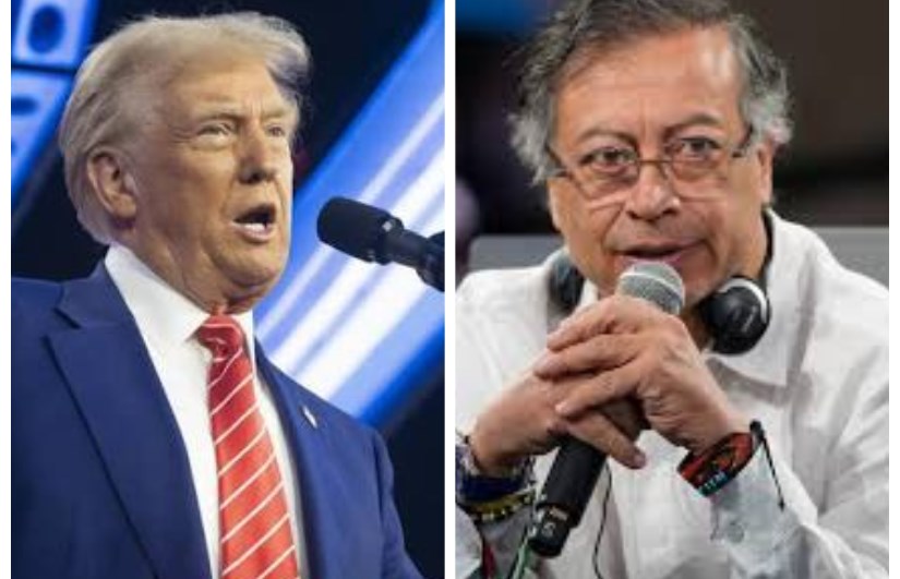 الرئيس الكولومبي غوستافو بيترو والأمريكي دونالد ترامل