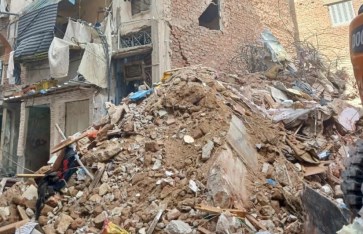 انهيار عقار بحي شرق الإسكندرية