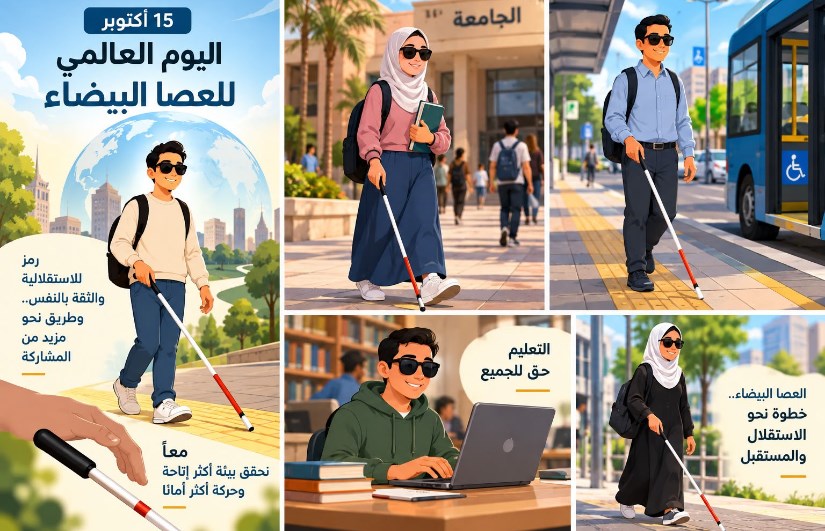 اليوم العالمي للعصا البيضاء 