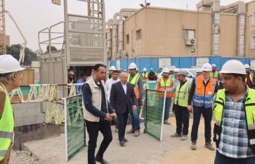 هبوط أرضى بسبب كسر ماسورة مياه 