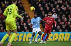 محمد صلاح في مباراة ليفربول والسيتي 