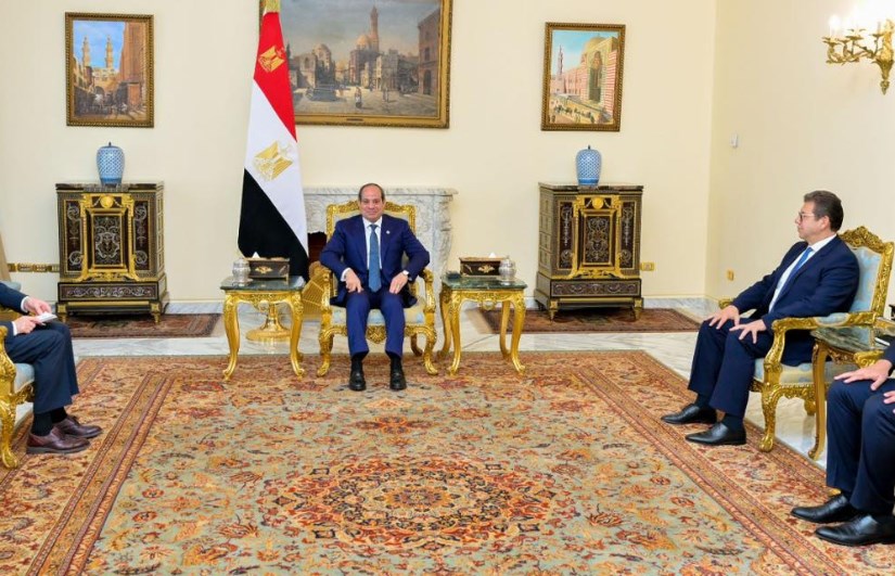 لقاء الرئيس السيسى مع رئيس جهاز الاستخبارات الخارجية بروسيا الاتحادية