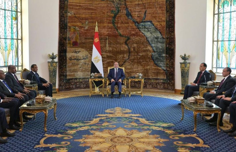 اجتماع السيسى مع رئيس وزراء السودان
