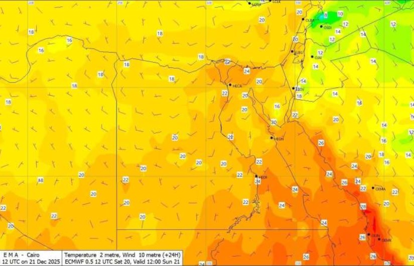 حالة الطقس اليوم 