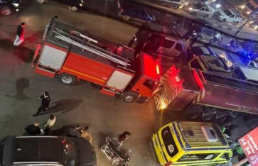 حريق مصنع ملابس بحي الزيتون