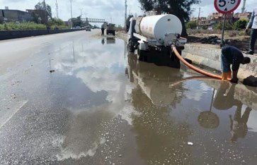 محافظ القليوبية يتابع أعمال شفط مياه الأمطار بالمحاور والطرق لضمان سيولة الحركة المرورية