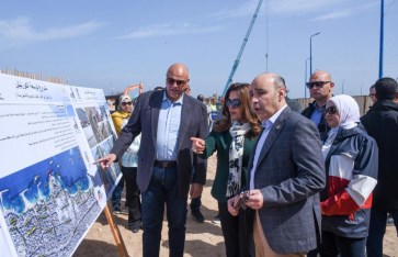 وزيرة التنمية المحلية ومحافظ الإسكندرية يتفقدان مشروع تطوير بئر مسعود وتوسعة الكورنيش