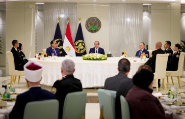 رئيس الجمهورية أثناء كلمته فى إفطار أكاديمية الشرطة