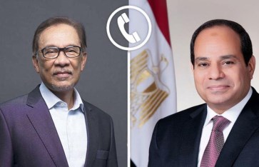 اتصال تليفونى بين السيسى ورئيس وزراء ماليزيا