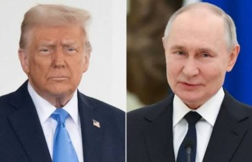 الرئيسين الأمريكي دونالد ترامب والروسي فلاديمير بوتين 